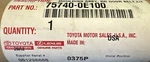 Toyota 75740-0E100 Rear Left Door Belt Molding 20-24 Highlander. Fixed Price $60.00.