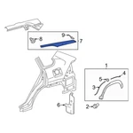 For Toyota Corolla Cross 2022-2026 625060A080 Left Body D-pillar Molding. Fixed Price $62.85.