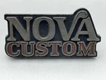 1975-1979 Chevy Nova Custom Emblem Metal Fender Trim Front Quarter Molding. Fixed Price $30.28.