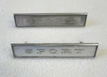1973-76 Dodge Dart Sport Fender Emblem Badges Pair 340 360 Hang Ten 74 75. Fixed Price $74.99.