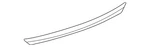 Genuine Nissan Deck Lid Finish Panel 84810-4AF0A. Fixed Price $184.84.