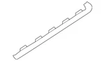 Genuine Audi Quarter Panel Reveal Molding 8R0-853-346-C-T94. Fixed Price $319.20.