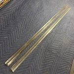 1951 Ford Four 4 Door Sedan Left & Right Front Trim Molding Stainless Pair. Fixed Price $49.00.