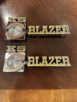 Pair Of Chevrolet K5 Blazer Fender Emblems 1976-80 #349697 Chevy. Fixed Price $150.00.