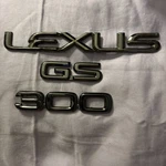 1998-2005 Lexus GS300 Oem Black Chrome Sport Design Trunk Emblems. Fixed Price $39.99.
