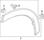 Genuine Honda Wheel Opening Molding 75390-3W0-A01. Fixed Price $43.38.
