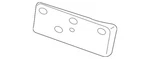 2008-2015 Genuine Mitsubishi Lancer Oem Front License Plate Bracket (6430A161). Fixed Price $40.99.