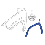 For Jeep Compass 2017-2025 7ST31RXFAA Front Left Wheel Arch Molding. Fixed Price $90.72.