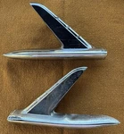 1953-1955 Corvette: Side Gullwing Trim Spears LH-3706591 & RH-3706592 *notes!*. Fixed Price $235.00.