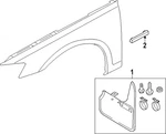 Genuine Audi Side Molding 4N0-854-960-2ZZ. Fixed Price $89.31.