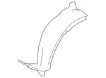 Genuine Mercedes-benz Fender Splash Shield 204-690-85-30. Fixed Price $125.10.