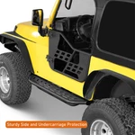 2PC Steel Rock Guards Side Steps Armor Running Boards For 97-06 Jeep Wrangler Tj. Fixed Price $189.99.