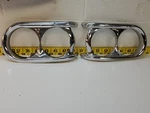 Used 1958 Oldsmobile Chrome RH5949196/LH5949195 Headlight Bezel Set (SC4). Fixed Price $467.46.