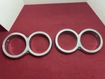 1963 1964 Chrysler Headlight Bezels New Yorker, 300 Part# 2276465 Lh, 2276464. Fixed Price $45.00.