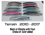 Custom Black Chrome Door Handle Covers 2010 - 2017 Gmc Terrain Pick Clr. Fixed Price $55.00.