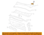 Fiat Oem 12-19 500 Cowl-cowl Grille Cover 1UW98KX7AA. Fixed Price $25.62.
