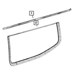 For Jeep Wagoneer 2022-2025 6VF89SZZAB Rear Left Quarter Panel Molding. Fixed Price $211.50.