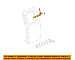 Gm Oem 07-13 Sierra 1500 Rear Door Exterior Trim-belt W'strip 20968132. Fixed Price $285.12.