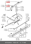 Genuine Oe Moulding Assembly Plastic 7400A158 For Mitsubishi 7400-A158. Fixed Price $38.27.