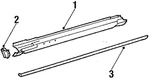 Genuine Mercedes-benz Molding 107-698-01-80. Fixed Price $190.61.