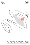 Genuine Porsche Panamera Window Guide Right Outer 971839432C. Fixed Price $197.28.