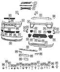 Genuine Mopar Fascia Applique 6YX52DX8AA. Fixed Price $38.98.
