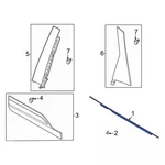 Genuine Ford 2020-2024 Escape Belt Molding LJ6Z-7825860-A. Fixed Price $102.59.