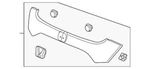 Genuine Honda Garnish ASSEMBLY*NH731P* 74890-TGG-E01ZH. Fixed Price $537.02.