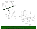 New Oem 2020-2022 Toyota Highlander Rear Right Door Belt Molding 75730-0E100. Fixed Price $64.95.