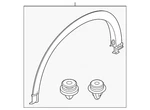 Genuine Mazda Wheel Opening Molding KPF1-51-W20. Fixed Price $149.64.