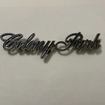 Vintage Mercury Colony Park Metal Emblem Badge, 1970 S, C9MB-71291B62-B. Fixed Price $49.95.