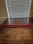 1982-1986 Alfa Romeo Spider Rosso Red Hood Cowl Vent Panel Oem. Fixed Price $99.00.