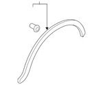 Genuine Audi Wheel Opening Molding 8U0-853-818-A-GRU. Fixed Price $363.87.