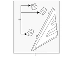 Genuine Ford Fender Molding BK3Z-16004-AD. Fixed Price $96.26.