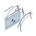New Audi A3 Front Right Outer Door Window Weatherstrip 8V5837478A Original. Fixed Price $76.44.