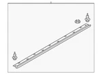 Genuine Mazda Rocker Molding TD11-51-P40F. Fixed Price $234.89.