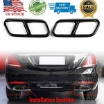 Exhaust Muffler Tip Tailpipe Cover Trim For Benz Class W221 W222 2010-17. Fixed Price $25.64.