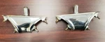 1961 1962 1963 Imperial Lh & Rh Chrome Headlight Center Mounting Brackets Oem. Fixed Price $199.95.