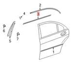 Mercedes-benz Rear Lh Door Trim Strip 221-690-37-80 -for Mbz S350, S400 & More. Fixed Price $209.95.