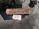 1967 Oldsmobile Cutlass 442 Emblem Oem 397387 Gm. Fixed Price $34.99.