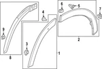 Genuine Honda Wheel Opening Molding 75390-3W0-A01. Fixed Price $50.89.