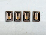 1979 - 1985 Oldsmobile Toronado Wire Wheel Center Caps Emblems #254743. Fixed Price $89.99.