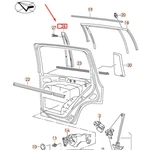 Vw Tiguan MK1 Rear Right Door Window Frame Trim 5N0839902A03C No Duty To. Fixed Price $81.68.