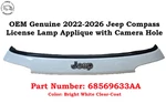 2022-2026 Jeep Compass License Lamp Tailgate Trim Applique Molding 68569633AA. Fixed Price $199.00.