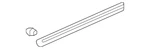 Genuine Honda Body Side Molding 75322-SZA-A11ZC. Fixed Price $163.51.