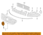 Gm Oem 17-20 Lacrosse Front Bumper Grille Components-emblem 9056279. Fixed Price $436.17.