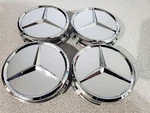 Set Of 4 75MM Wheel Center Rim Hub Caps For Mercedes-benz Silver Chrome Star. Fixed Price $25.95.