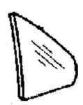 Fits American Motors Alliance 1987 4 Door Hatchback Right Side Rear Vent Glass. Fixed Price $223.00.