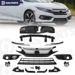 14PCS For Civic 2016-2018 Front Grille Trims Fog Lights Radiator Cover Brackets. Fixed Price $92.85.