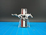 Ford Mustang Running Horse Grille Emblem F5ZZ-16228-AB Oem Red White Blue Badge. Fixed Price $39.99.